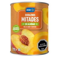 Duraznos En Mitades Tarro Drenado&Nbsp; 325 G- Neto 580 G Lider