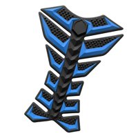 Ioensy - Adhesivo 3D Para Tanque De Gasolina De Motocicleta, Accesorio De Goma, Adhesivo Para Tanque De Aceite, Adhesivo De Espina De Pescado, Color Azul