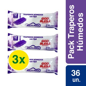 Godbless - Pack X 3 Traperos Humedos