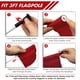thumbnail image 4 of Bandera de golf KINGTOP de nailon sólido 420D de 8 x 6 cm para mástil de bandera de 3 pies, paquete de 6, 4 of 7