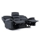 thumbnail image 5 of Sofa Santi Black Reclinable 3 Cuerpos Con Posavasos, 5 of 7