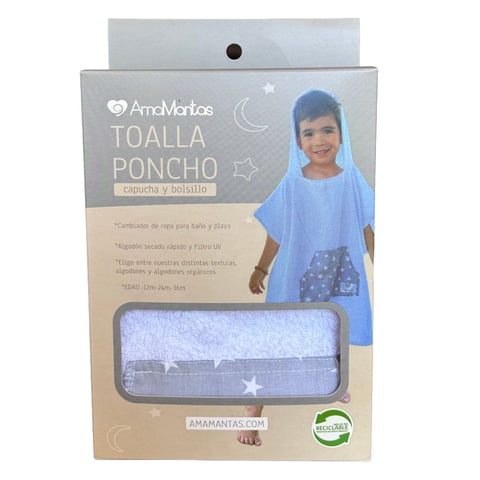 Amamantas - Toalla Poncho Surf Algodón Algodón 12 M