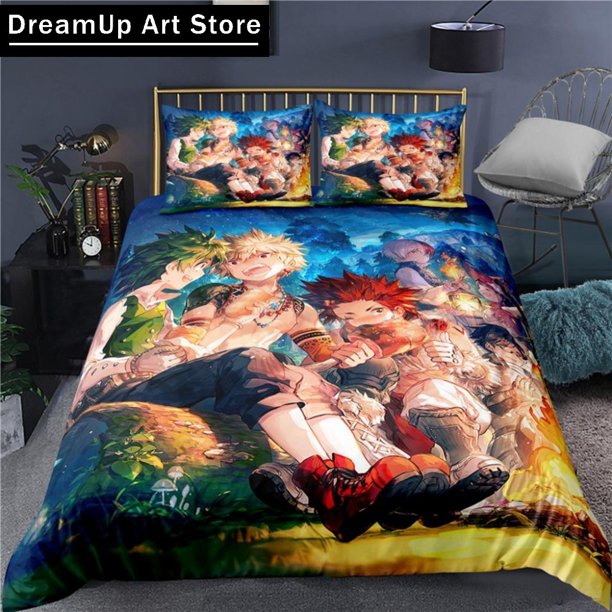 Hot My Hero Academia ed Bedding Set Duvet Cover Bed Set Quilt Cover Boys Adult
