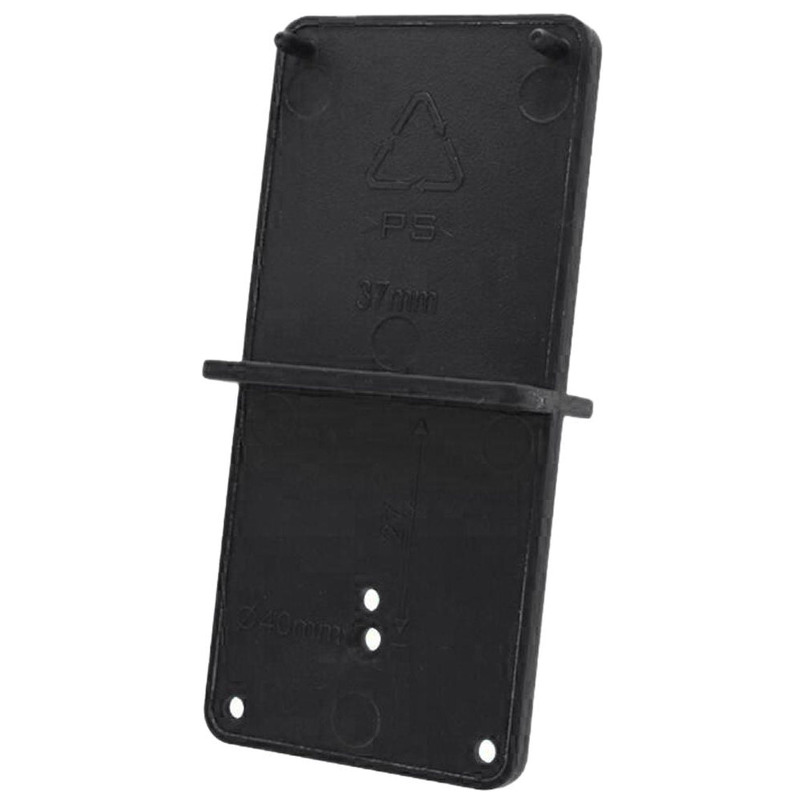 Magideal - Carril De Guía De Plantilla De Orificio De Para Carpintería O Ingenieros Profesionales Herramienta Práctica De Carpintería Tamaño 8,5x4x2,2 Cm Negro