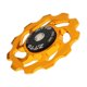 thumbnail image 2 of 11t bicicleta rodamiento de cerámica jockey wheel polea rodillo rear desviador de oro, 2 of 3