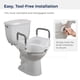 thumbnail image 4 of Asiento de inodoro elevado Drive Medical RTL12027RA con brazos acolchados, 4 of 7
