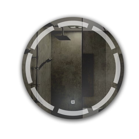 Joytek - Espejo Led 60X60Cm Redondo 1 Botón Líneas