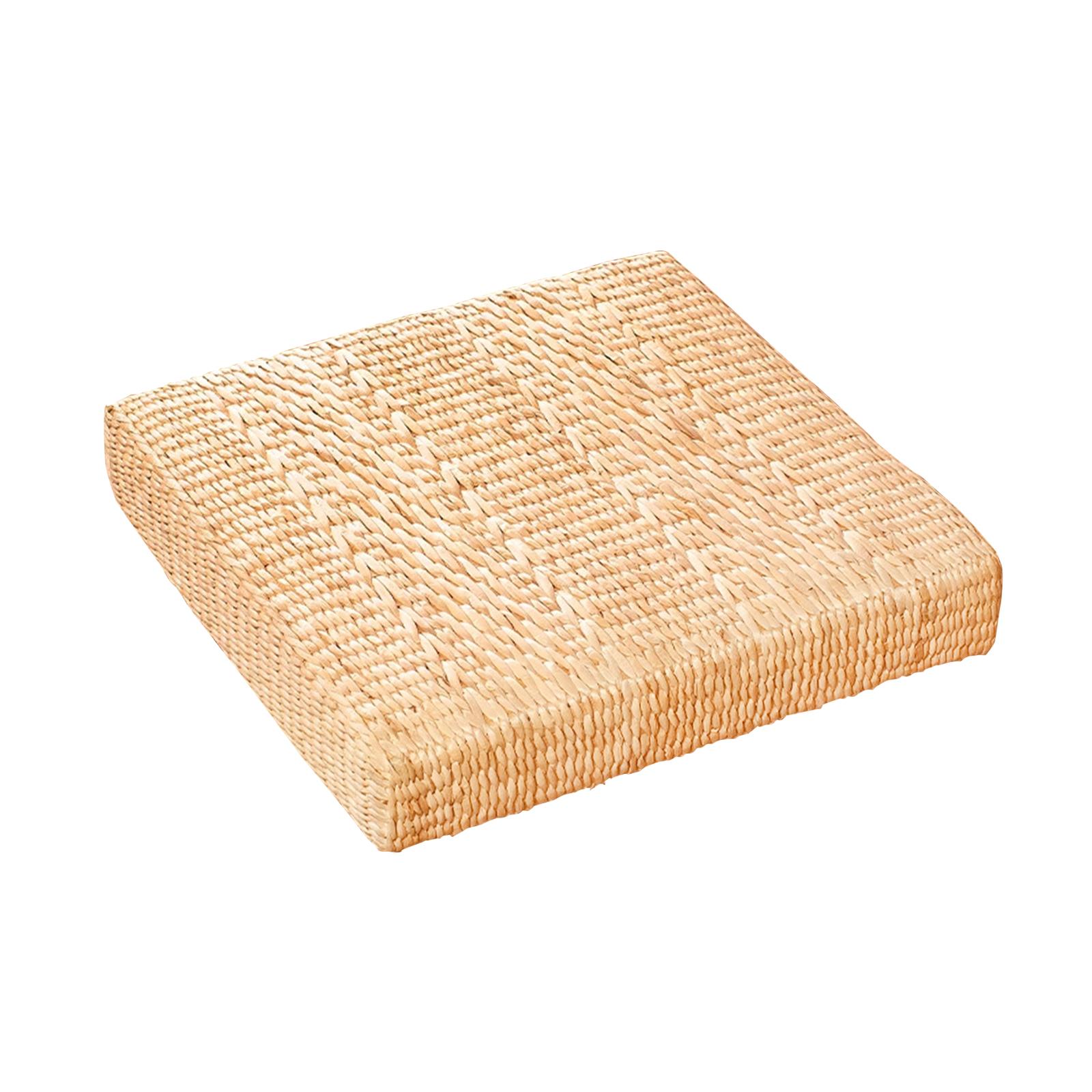 Magideal - Estera De Yoga, Cojín De Meditación, Mantel Individual De Estilo Japonés, Cojín Para Silla, Cojín De Asiento Tatami Para Decoración De Jardín, Hogar Y 40X40Cm