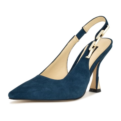 Zapato Nine West Veroni Pump Para Mujer, Color Verde Azulado 400, Talla 8