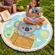 thumbnail image 4 of Toalla Redonda de Playa y Piscina con Estampado y Flecos 150 cm, 4 of 6