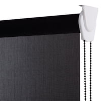 Bertex - Cortina Roller Sunscreen Negro, Alto Ajustable Máximo De 240 Cm X Ancho A Elección Para Sala, Living, Oficina O Escritorio (130 Cm De Ancho X 240 Cm De Alto)