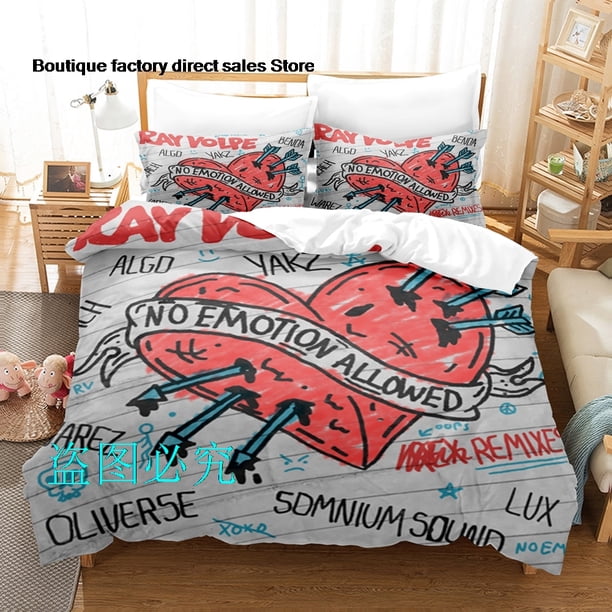 RAY VOLPE Bedding Set Single Twin Full Queen King Size Bed Set Aldult Kid Bedroom Duvetcover Sets bed sheet set CXGBed Sheets