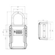 thumbnail image 4 of Caja Guarda Llaves L Gancho Con Clave 120x89x44mm, 4 of 12