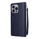thumbnail image 5 of Funda Cartera para iPhone 16 Pro Max con Tarjetero, Soporte y Cordón - Protección Azul, 5 of 6