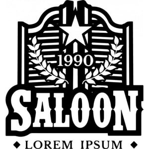 Rienda Libre Graphics - Decomural Lorem Ipsum Saloon Cowboy Ws-46287