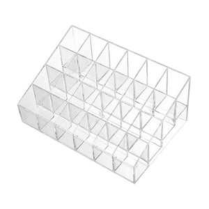 Genérico - Organizador De Lápiz Labial Transparente Estuche Para Guardar Lápiz Labial Muestra De Perfume Brillo Labial 24 Ranuras 3X3Cm