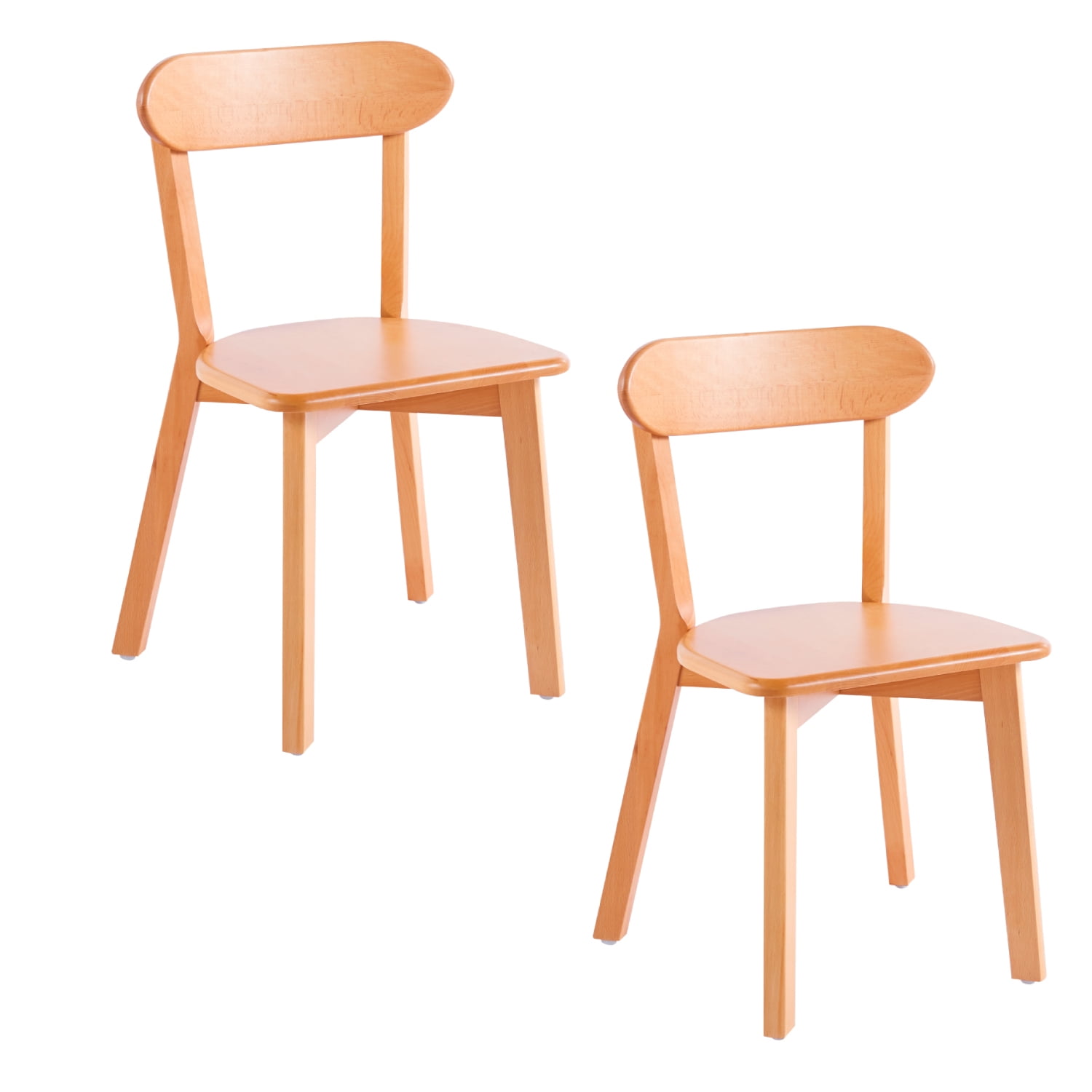 Klik Muebles - Pack De 2 Sillas Fresno De Madera - Natural