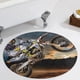 thumbnail image 5 of Alfombra Redonda de Felpa Coral Desmarcar Motocross 60cm, 5 of 6