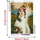 thumbnail image 2 of Kits de pintura de diamantes 5D DIY, ángel, mujer y gato, 30 x 40 cm, taladro completo, arte de pintura de diamantes, bordado, punto de cruz, manualidades, 2 of 7