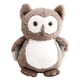 thumbnail image 4 of Búho De Peluche De Juguete Decoración Figura Simulación Suave Búho Para Ni?os Gris Oscuro 40cm, 4 of 5