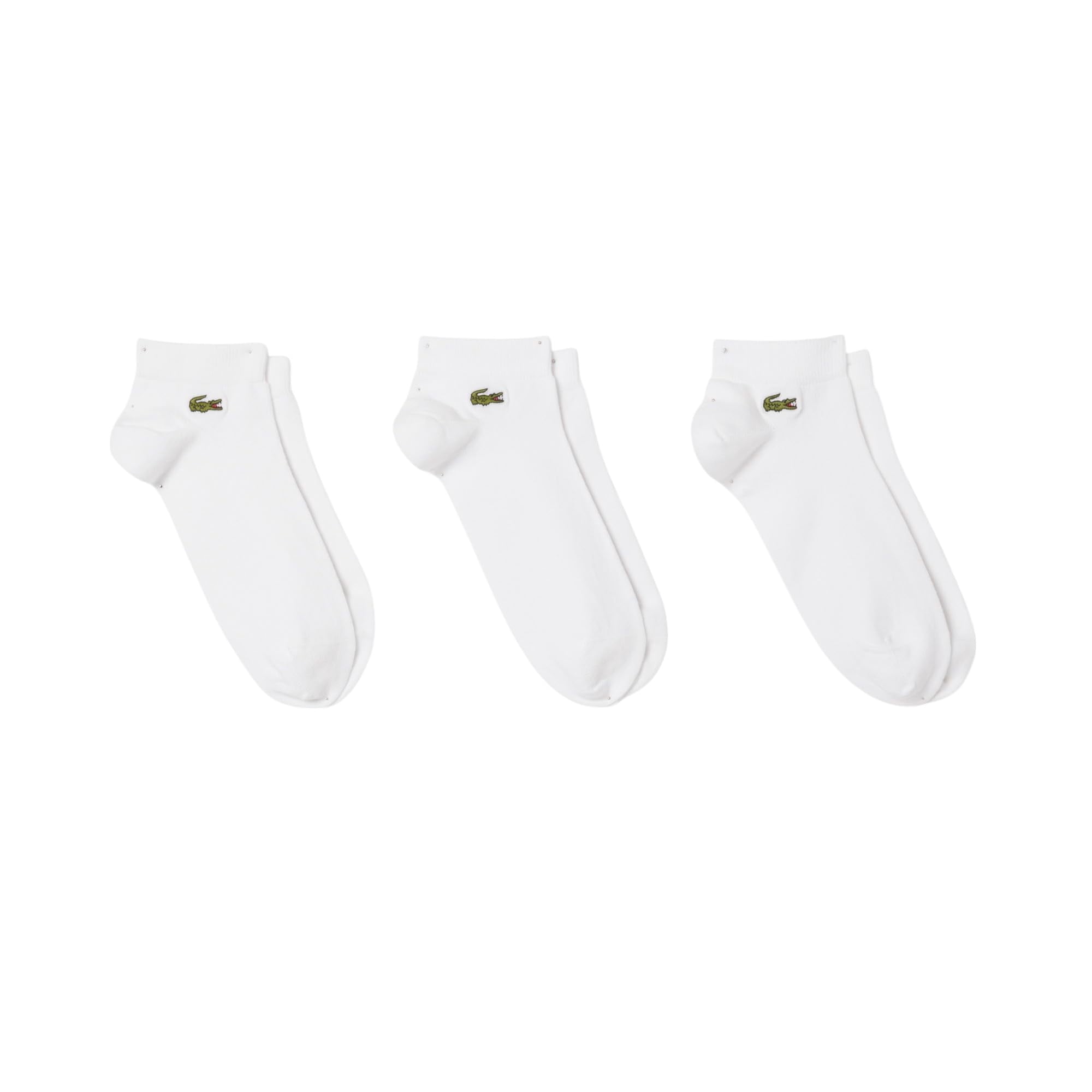 Pack De 3 Calcetines Lacoste, Bajos, Unisex, Blancos, Tallas 10-12