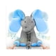 thumbnail image 4 of Peluche Elefante Musical De Apego Peek A Boo Niños Celeste, 4 of 4