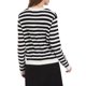 thumbnail image 3 of INSPIRE CHIC Chaquetas de Punto a Rayas para Mujer, Cárdigans Casuales de Manga Larga, Talla XL, Negro, 3 of 4