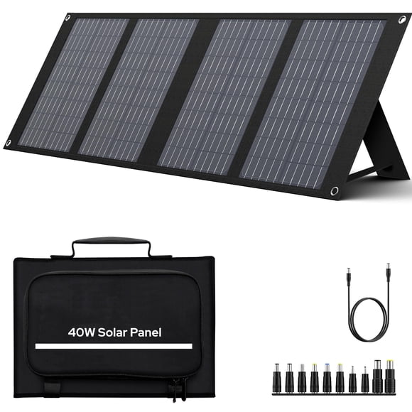 Panel solar EnginStar 40W portátil plegable USB QC3.0