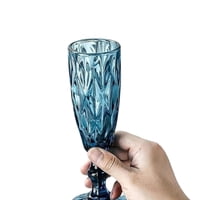 Copas Flute Diamonds Blue De 180Ml Menaje Cocteleria Allegra