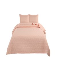 Genérico - Cubrecamas Quilt Primavera Verano Con Pompones B9