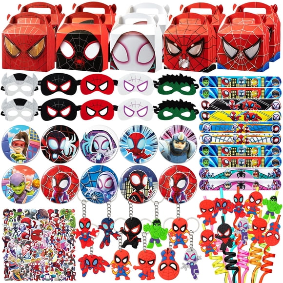Set de cotillón TLTSDWQ de 110 piezas con máscaras de Spider-Man