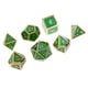 thumbnail image 4 of Dados Poliédricos De Aleación D4-D20 Muere Para Juguetes TRPG DND - Dorado Verde Oscuro, 4 of 5