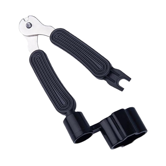 Cuerda de guitarra Winder Bridge Pin Puller Universal Luthier Tool Multifuncional Duable Guitar String Cutter Herramienta de guitarra para reparación Negro