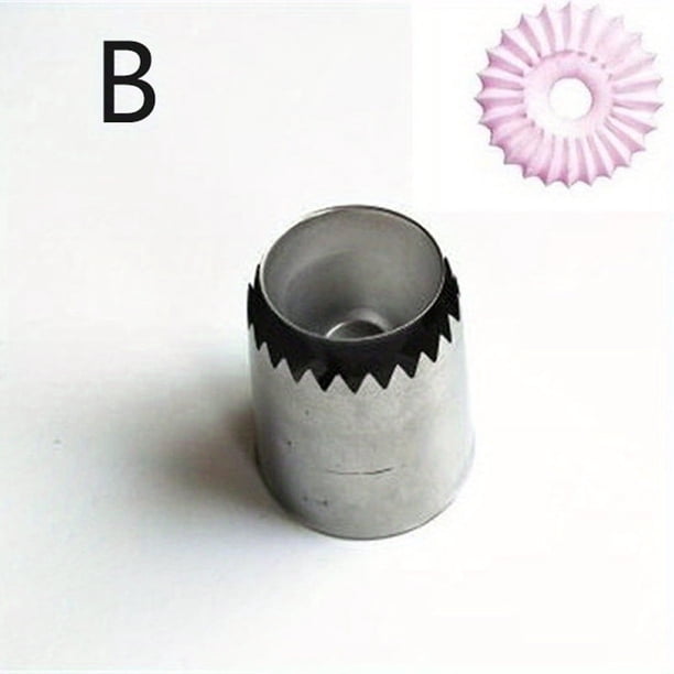 1pc, Large Pipping Tip, Stainless Steel Pastry Tip, Russian Icing Nozzle Tips For Frosting, For Cupcake Cake Decorating, Puff Making, Cookie Making, Baking Tools, Kitchen Gadgets, Kitchen Accessories,
