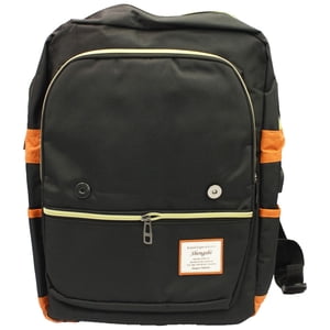 Puntostore - Mochila Negra Bolso Cruzado Viaje Outdoor Comoda - Ps