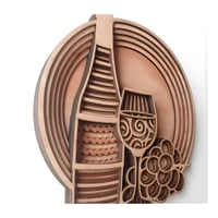 Genérico - Cuadro Decorativo Vino Con Uvas En Madera