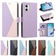 thumbnail image 5 of Cartera Plegable para Motorola Moto G73, PU Tricolor con Ranuras, Morado, 5 of 6