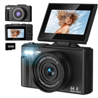 Cámara Fotografía Digital 4K 30Fps 64Mp Pantalla Giratoria - Innedd