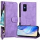 thumbnail image 1 of FOXDOCK Funda Tipo Cartera para Tecno Spark 40 4G Cuero PU con Cremallera y Correa de Muñeca, Ranuras para Tarjetas, Soporte Plegable, Cierre Magnético, 1 of 5