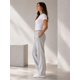 thumbnail image 2 of Pantalon De Buzo Recto 100 Algodon Estampar 240g Ajustable Gris Liso M, 2 of 3