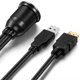 thumbnail image 4 of Cable de montaje USB 3.0 y HDMI con panel empotrado para coche y barco, 1 m, 4 of 7