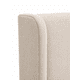 thumbnail image 4 of Base de cama Premium 1.5 plaza + Respaldo de cama liso curvo lino beige, 4 of 4