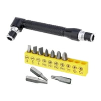 Magideal - Llave De Tubo Hexagonal De 1/4 Pulgadas Con 10 Uds. Herramientas De Reparación De Puntas De Destornillador Práctico Mango De Extensión De Ángulo Recto