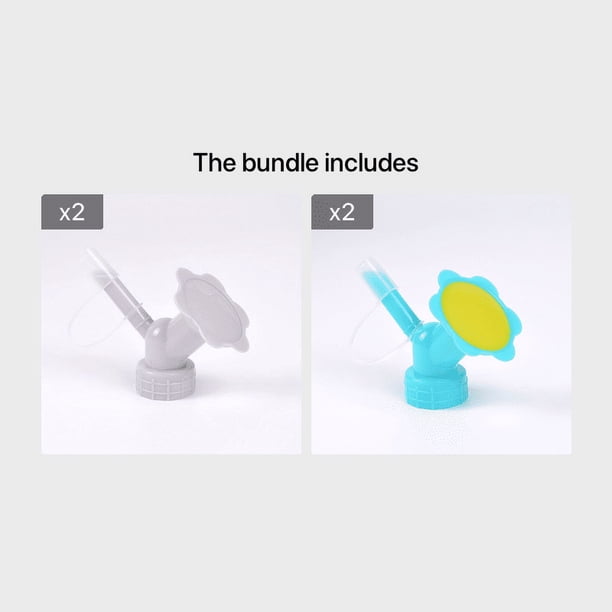 Make Your Garden Bloom with our Cute and Elegant 1pc Double Head Watering Nozzle Head - Perfect for Small Plants
