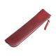 thumbnail image 3 of Estuche De Lápices De Cuero Sintético, Elegante, Compacto, De 7,8 X 1,7 Pulgadas, Color Rojo, 3 of 5