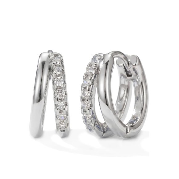 Pendientes de aro huggie de plata MUMREUES para mujer, joyería de moda para el día a día