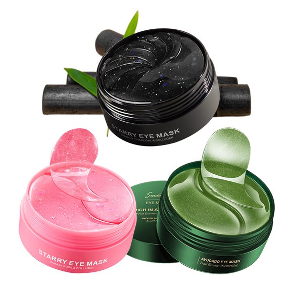 Mascarilla para contorno de ojos XMXueMei 3 pares hidratante de aguacate