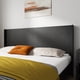 thumbnail image 3 of Wood Headboard Queen Size, 64.4" Wide Wooden Queen Headboard Only, Modern Farmhouse Headboards, Wall Mounted Fluted Panel, Wingback Boho Headboards, Black Oak, 3 of 3