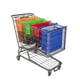 thumbnail image 1 of Bolsas de carrito para la cesta de compras-Conjunto de 4 bolsas reutilizables de la cesta de compras para comestibles con bolsa de enfriamiento y portador de huevo / vino Papá de la cesta ec, 1 of 3