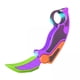 thumbnail image 1 of 3x Cuchillo De Rábano Peque?o Mini Modelo Cuchillo Sensorial Fidget Para Amigos Regalos De Vacaciones Violeta, 1 of 1